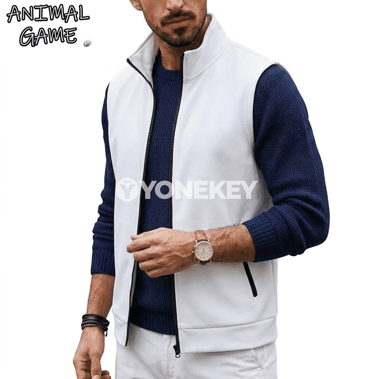 Erkekler üçin ýeňsiz zipli ýokary boýunly sport switeri
