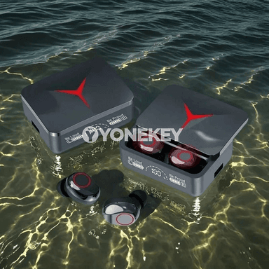 TWS simsiz Bluetooth nauşnikler, mikrofonly, sport üçin