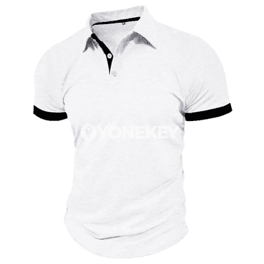 Erkekler üçin ýeňil polo futbolka, dem alýan, tomuslyk