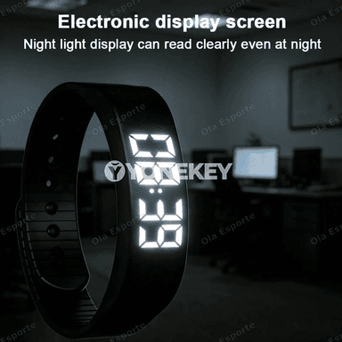 Suw geçirmeýän LED akylly bileklik, titremeli budikly fitnes monitor