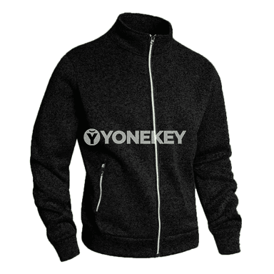 Erkekler üçin ýyly fermuarly gündelik jaket, sport görnüşli daşky geýim