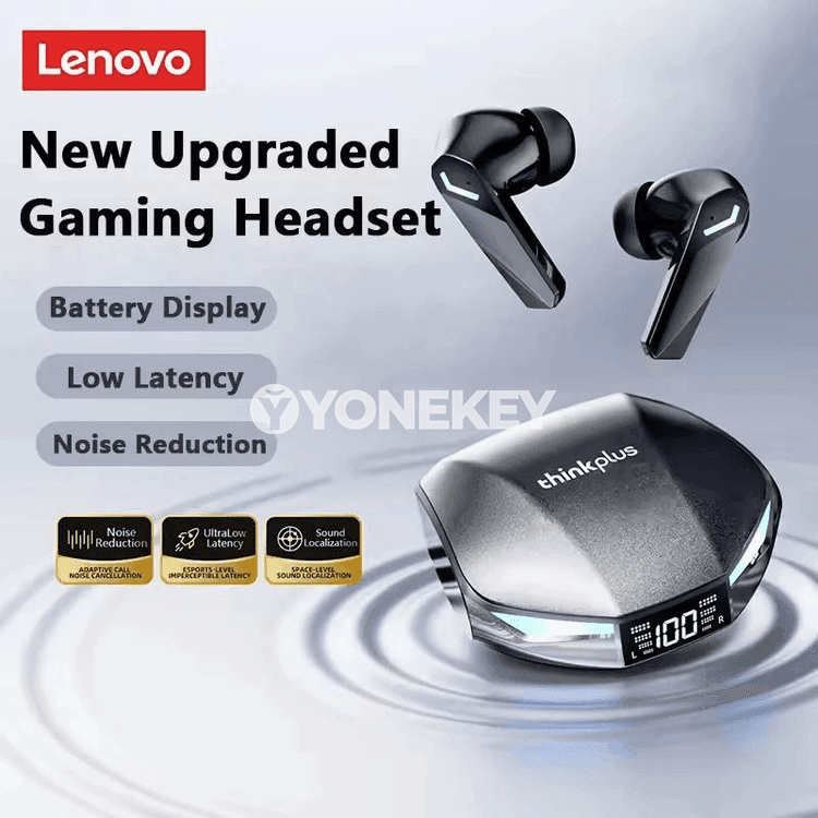 Lenovo XT53 simsiz Bluetooth oýun nauşnikleri, TWS, stereo