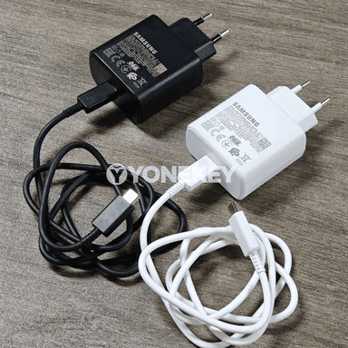 Samsung 45W USB-C çalt zarýad beriji adapter, kabel bilen