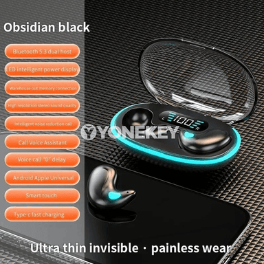 X55 simsiz uky nauşnikleri, gizlin, ses azaldyşly Bluetooth headset
