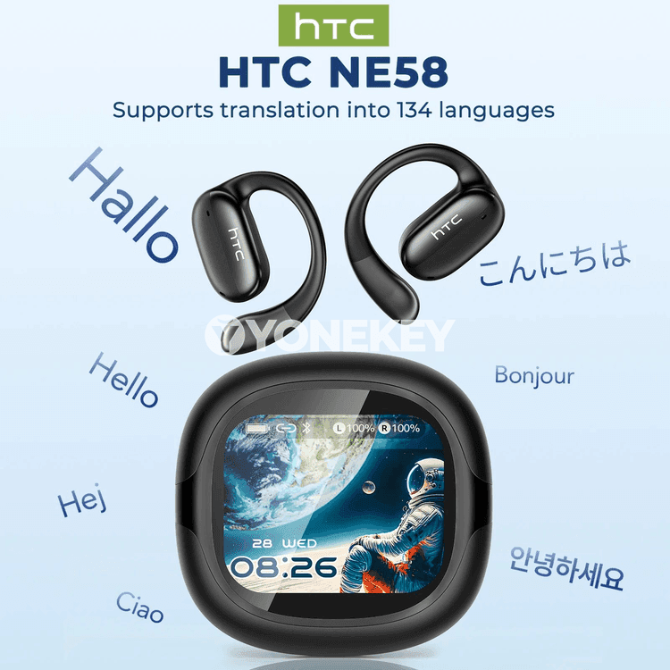 HTC NE58 Bluetooth gulakly, terjimeçi, sport üçin amatly