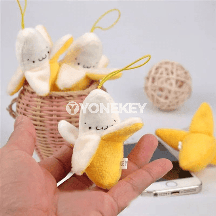 Banan görnüşli ýumşak oýunjak asma, sowgat üçin 1–10 sany