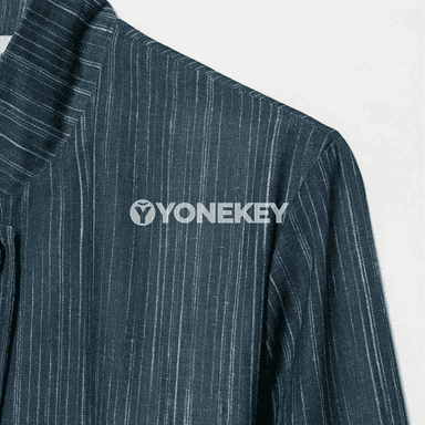 Zenanlar üçin zolakly blazer we giň balakly 2 bölek kostýum
