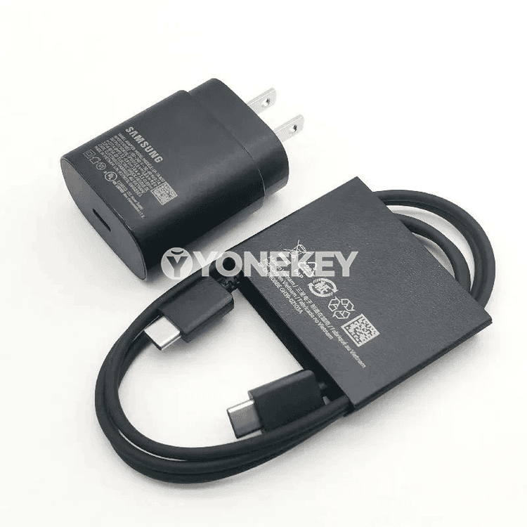 Samsung 25W PD US zarýad beriji adapter, Type-C kabel bilen