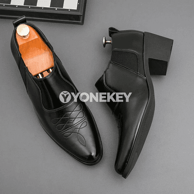 Erkekler üçin klassik deri ofis we baýramçylyk köwüşleri