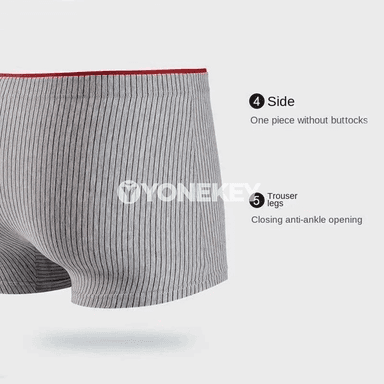Erkekler üçin 4 bölek boxer içki eşik, pagta, zolakly