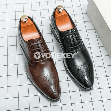 Erkekler üçin klassiki brogue köwüşler, resmi we gündelik