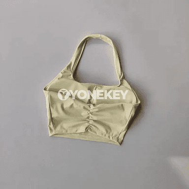 Aýal-gyzlar üçin halter görnüşli yoga top, arka açyk sport bras