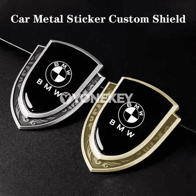 BMW üçin 3D metal emblem stiker — kuzow bezegi