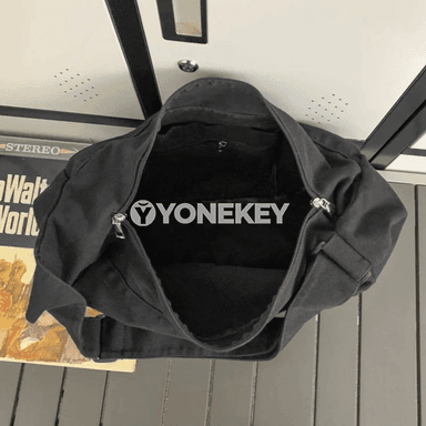 Zenanlar üçin giň göwrümli kanwa egin we crossbody sumka