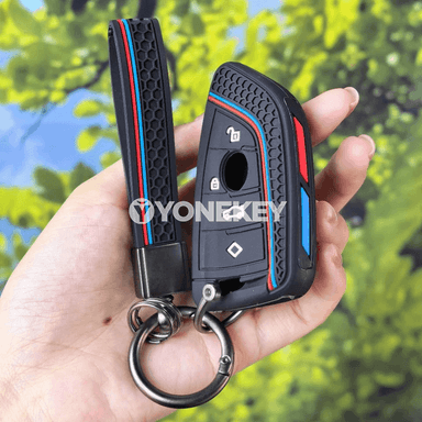 BMW üçin silikon açar gapjagy, keychain bilen