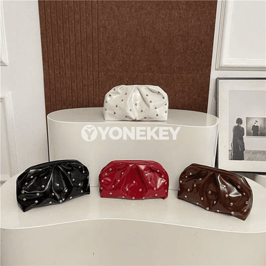 Zenanlar üçin ýönekeý döwrebap clutch sumka, PU deri