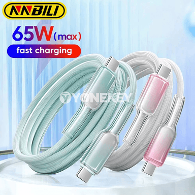 NNBILI PD 65W USB-C bilen USB-C premium zarýad kabeli