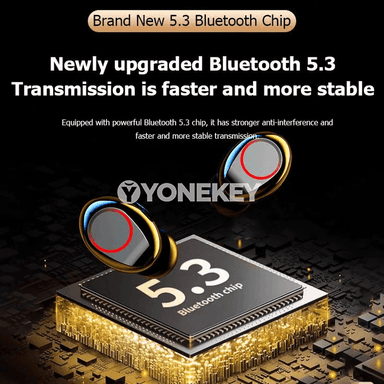 M90 Bluetooth 5.3 TWS sport gulak içi nauşnik, zarýad gaply