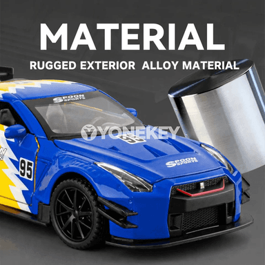 Nissan GTR R35 Nismo 1:32 sesli we yşykly metal model awtoulag