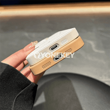 iPhone üçin MagSafe mat PU deri örtük, magnitli, mat görnüş