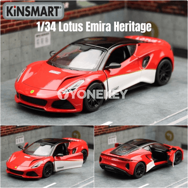 KiNSMART Lotus Emira 1:34 metal mini awtoulag modeli