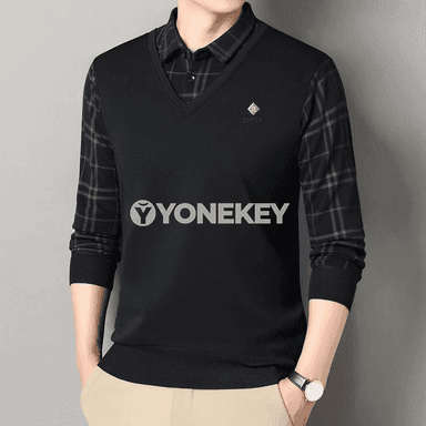 Erkekler üçin gyş ýyly polo boýun business switeri
