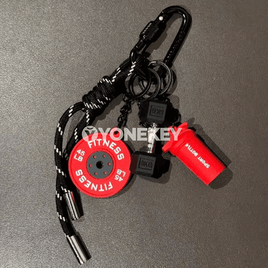 Reňkli Dumbbell Açarlik - Çanta Dakyjysy, Jübütler üçin sowgat
