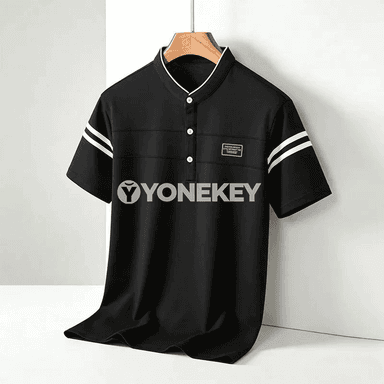 Erkekler üçin ýeňil polo futbolka, ýaz-güýz, gysga ýeňli