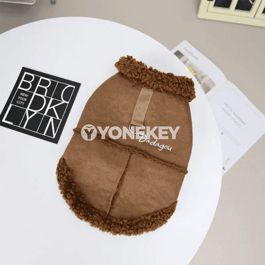 Kiçi itler üçin ýyly ýumşak paltajyk, gyş ýylylykli eşik