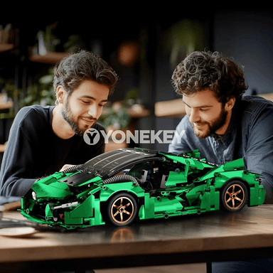 1:14 tehniki sport awtoulag gurluşyk bloklary, DIY superkar modeli