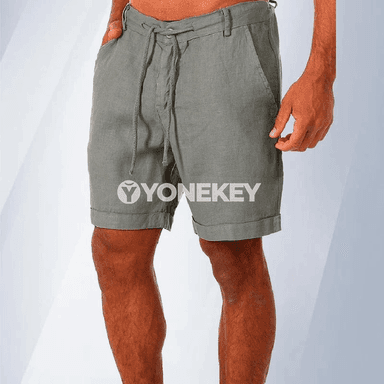 Erkekler üçin tomuslyk ýeňil şortik, giň kesimli, gündelik rahat model