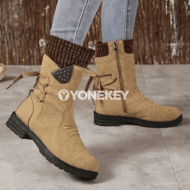 Aýal-gyzlar üçin moda gysga zipli topuk aýakgaplary