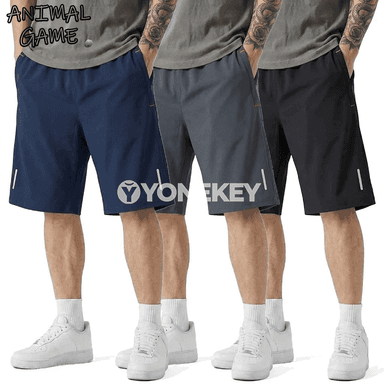 Erkekler üçin ýeňil sport şortiklary, jübili, giň kesim