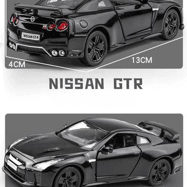 Nissan Skyline GTR R34 1:36 metal model awtoulagy, açylýan gapyly