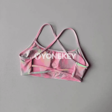 Zenanlar üçin ýürekli fitnes bra, arka kesimli sport top, ýoga üçin