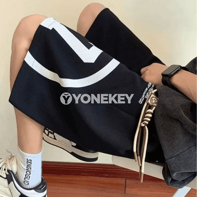 Erkekler üçin giň biçimli tomus şortik – 3XL–8XL, ýeňil we rahat