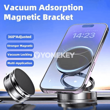 360° sazlanýan we bukulýan magnitli telefon saklaýjy, wakuum sorujyly
