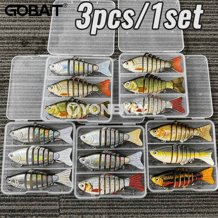 3 sanylyk swimbait balyk ýesirgi toplumy, 18g, 10 sm, gutyly