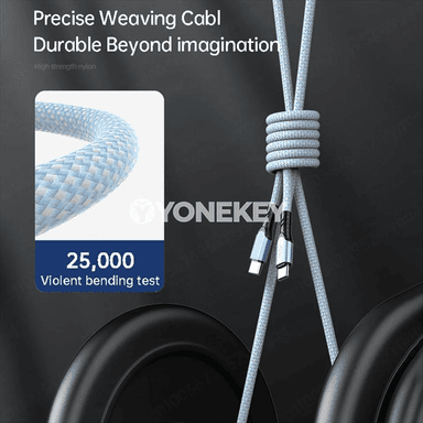 NNBILI 240W USB-C to USB-C çalt zarýad kabeli, 0.25–2 m