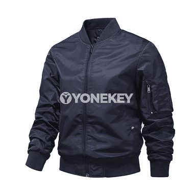 Erkekler üçin bomber jaket, ýeňil we döwrebap daşky eşik