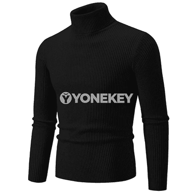 Erkekler üçin güýzki ýokary boýunly ýyly örülen switer
