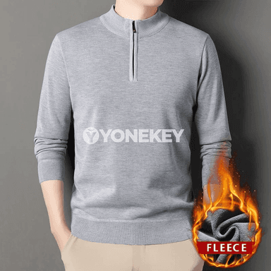 Erkekler üçin ýyly zipli gyş sweatşört