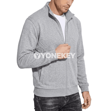 Erkekler üçin zipli ýyly sport bluzkasy — güýz-ýaz üçin ýeňil model