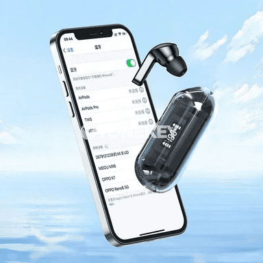 Bluetooth 5.3 simsiz TWS nauşnik TM20, smart sensor, suw geçirmez