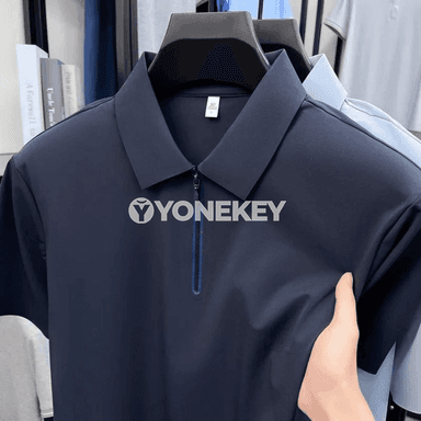 Erkek polo futbolka, çalt guradýan, gysga ýeňli, döwrebap
