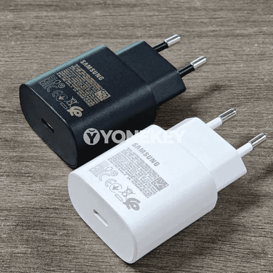 Samsung 25W PD çalt zarýad beriji adapter, Galaxy üçin Type-C kabel bilen