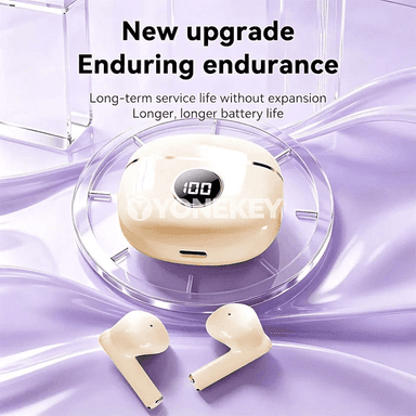 Bluetooth TWS semi-in-ear nauşnikler, HiFi, displeýli, güýçli batareýa