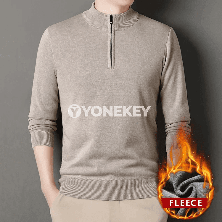 Erkekler üçin ýyly zipli gyş sweatşört