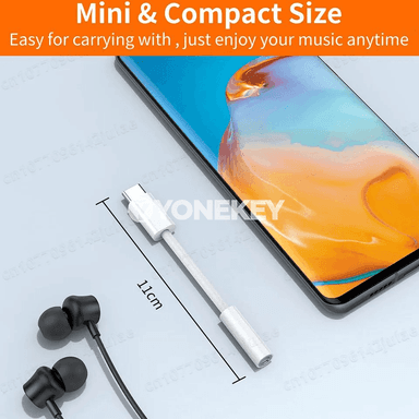 USB-C — 3.5 mm audio adapter, naushnik üçin, 1-2 paket