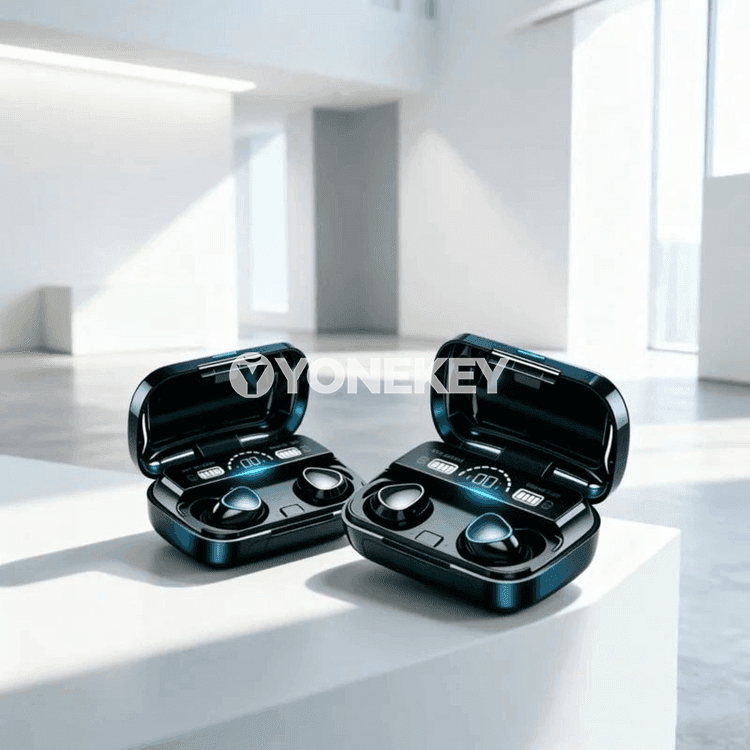 CHUBAN M10 Bluetooth nauşnik, LED displeýli, mikrofonly, simsiz